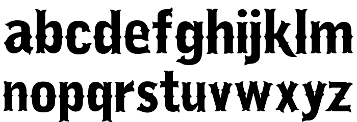 I.F.C. LOS BANDITOS Bold Font LOWERCASE