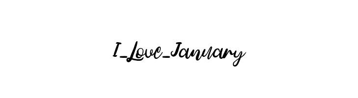 I_Love_January  नि: शुल्क फ़ॉन्ट्स डाउनलोड
