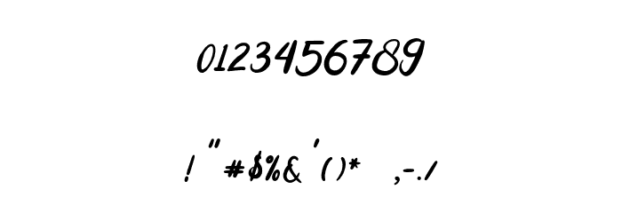 I_Love_January Font OTHER CHARS