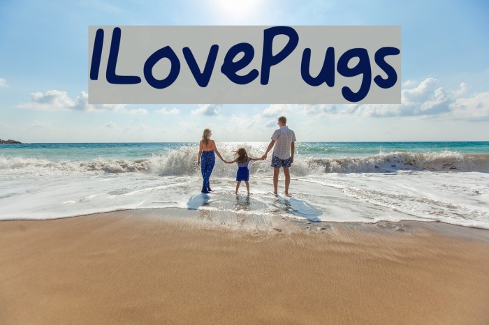 I_Love_Pugs Font examples