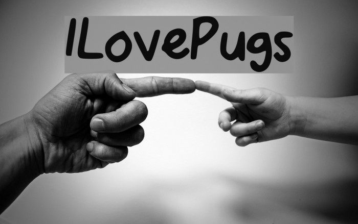 I_Love_Pugs Font examples