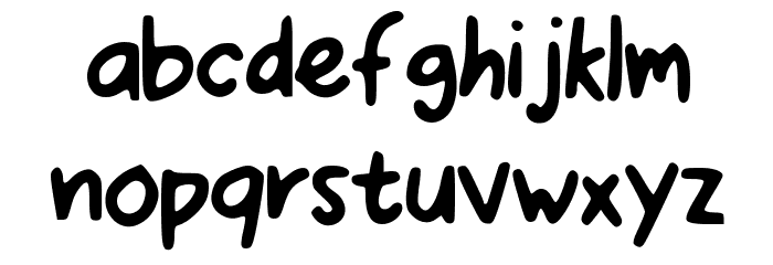 I_Love_Pugs Font LOWERCASE
