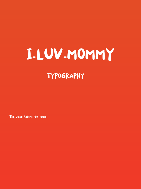 I_Luv_Mommy Poster