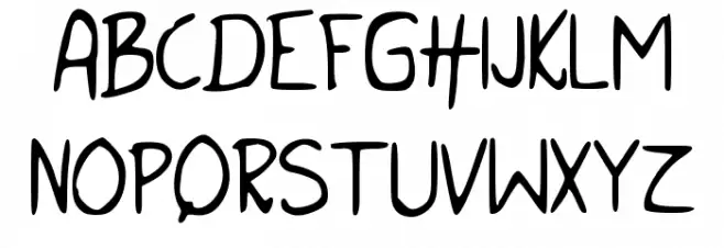 I_NEED_HELP Schriftart Groß