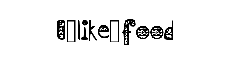 I_like_food  Free Fonts Download