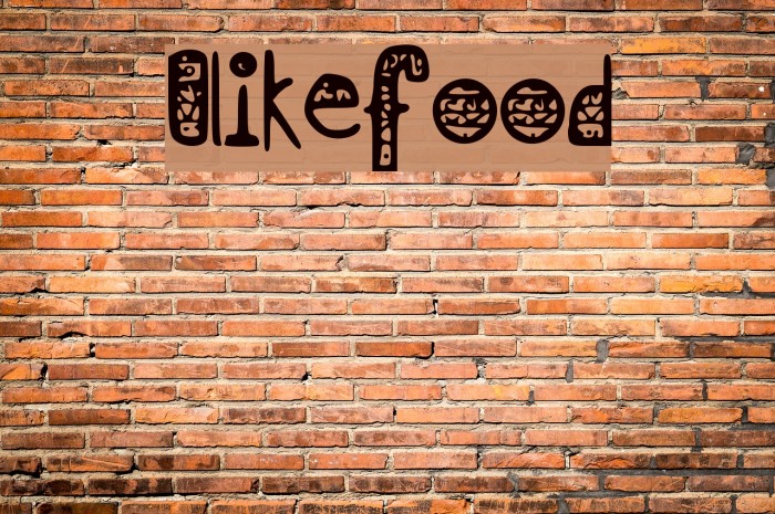 I_like_food Font examples