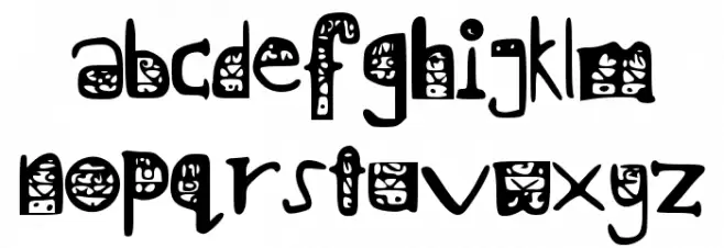 I_like_food خط أحرف صغيرة