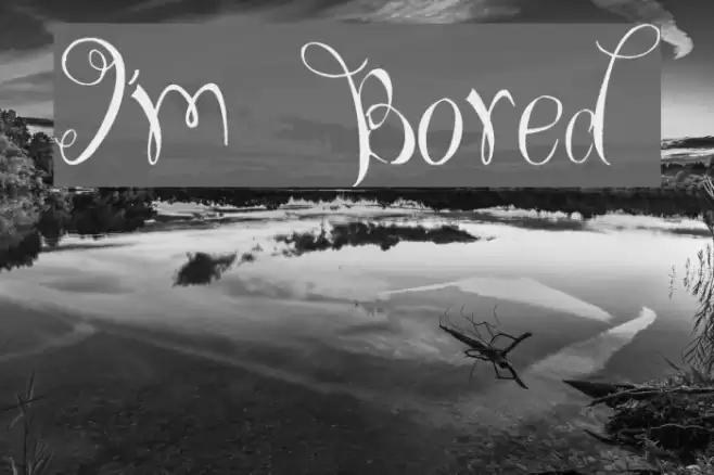 I'm Bored Font examples