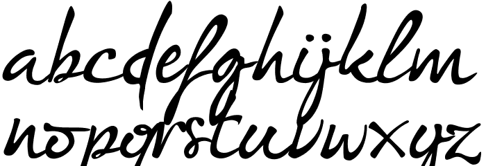 I'm fashionista!_DEMO-version Font LOWERCASE