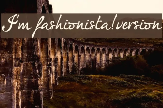 I'm fashionista!_FREE-version Example 1