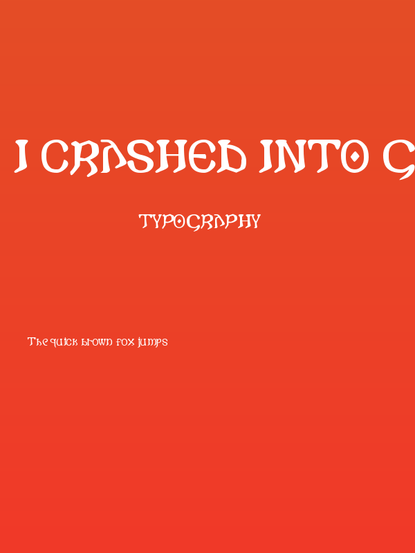 i crashed into gothic Poster