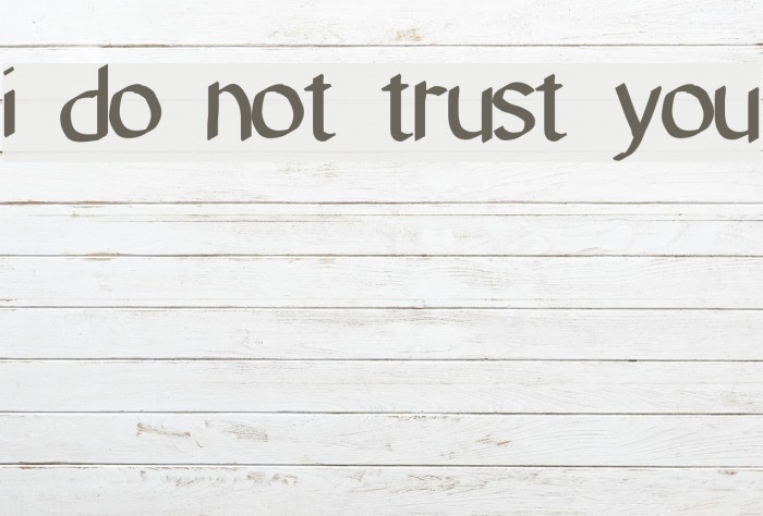 Do you trust