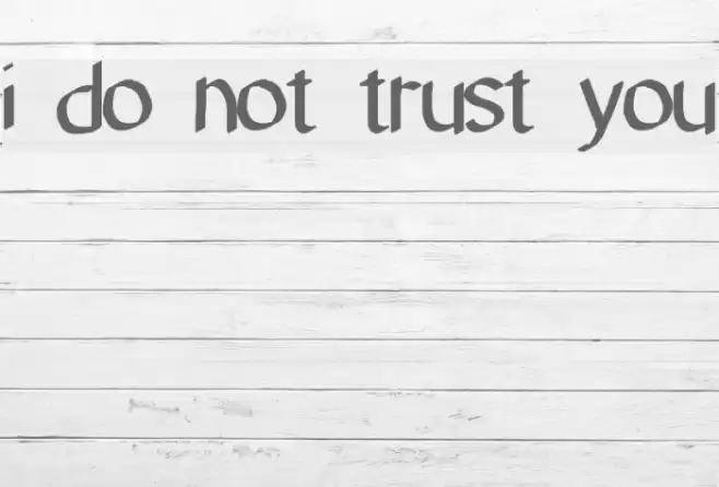 i do not trust you Font examples