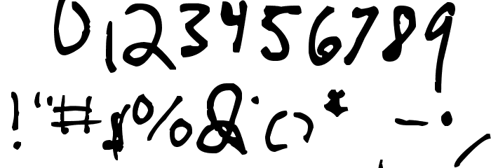 i eat crayons Font OTHER CHARS