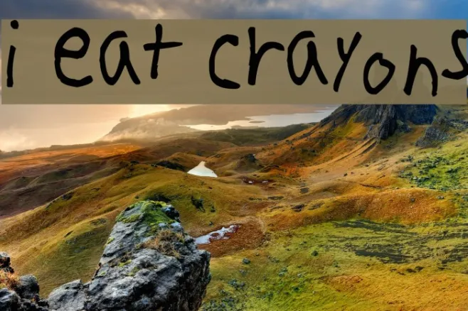 i eat crayons Example 1