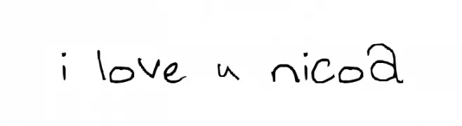 i love u nicoa  font caratteri gratis
