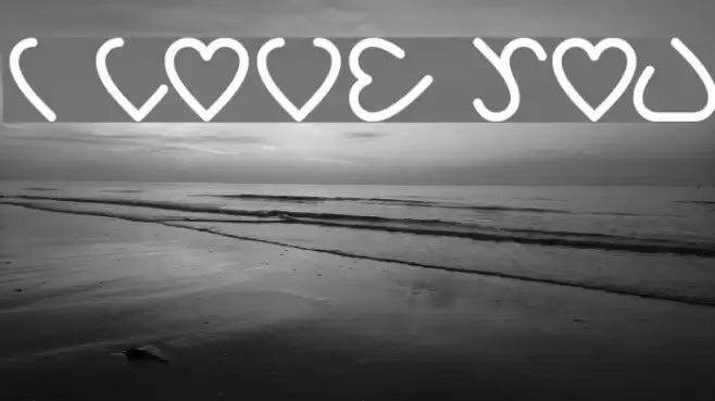 i love you Шрифта examples