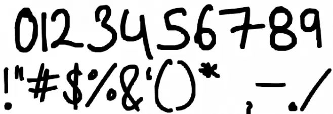 i think your beautiful too Font OTHER CHARS