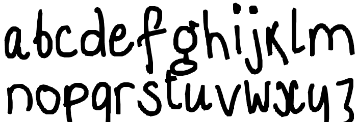 i think your beautiful too Font LOWERCASE