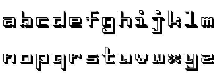 i8080 Font LOWERCASE