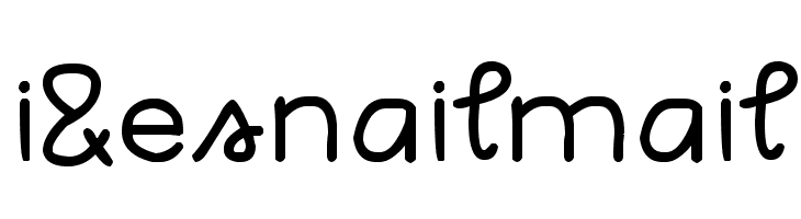 i&esnailmail  Frei Schriftart Herunterladen