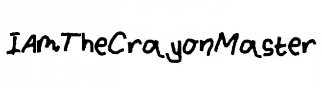 IAmTheCrayonMaster  नि: शुल्क फ़ॉन्ट्स डाउनलोड
