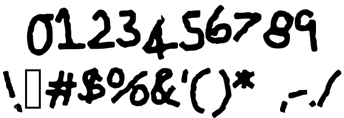 IAmTheCrayonMaster Font OTHER CHARS