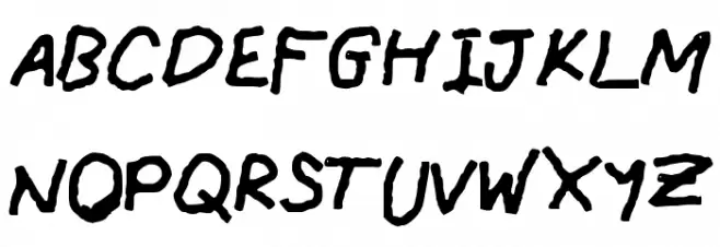 IAmTheCrayonMaster フォント 大文字