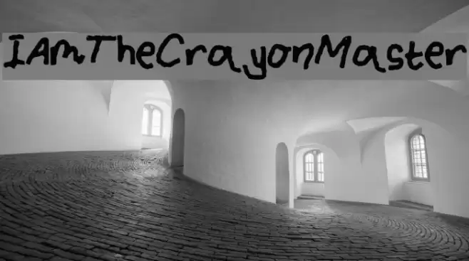 IAmTheCrayonMaster Font examples