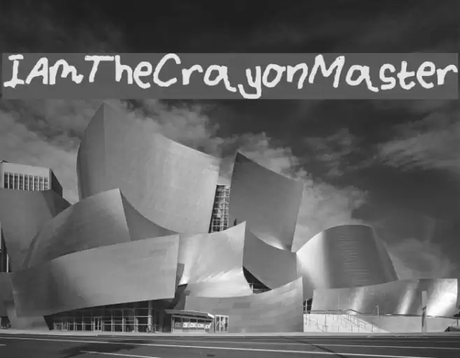 IAmTheCrayonMaster Font examples