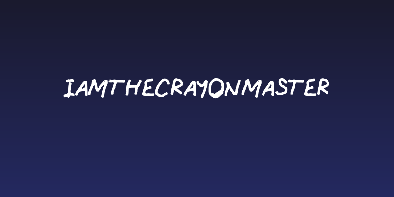 IAmTheCrayonMaster Social Header