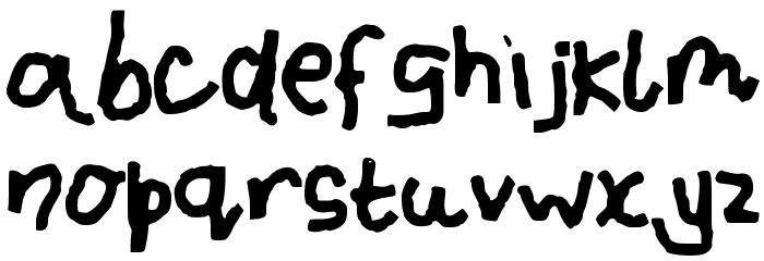 IAmTheCrayonMaster Font LOWERCASE