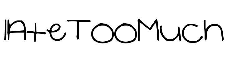 IAteTooMuch  les polices de caractères gratuit tlcharger