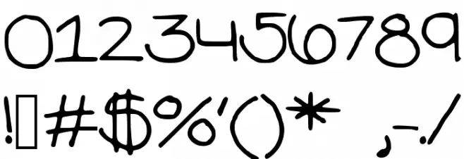 IAteTooMuch Font OTHER CHARS