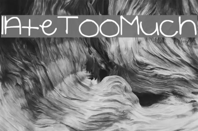 IAteTooMuch Font examples