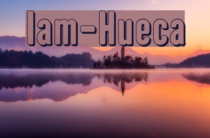 Iam-Hueca Font examples