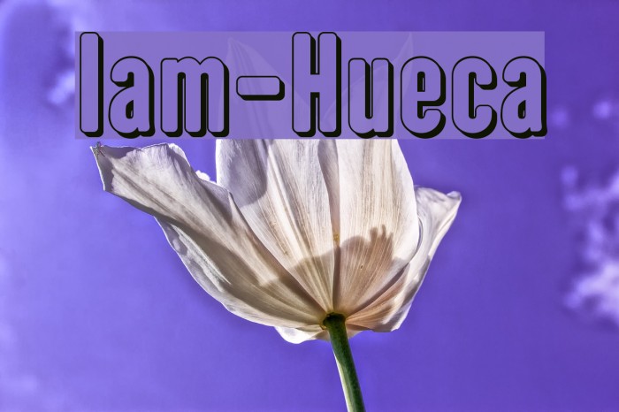 Iam-Hueca Font examples