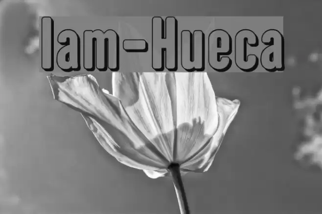 Iam-Hueca फ़ॉन्ट examples