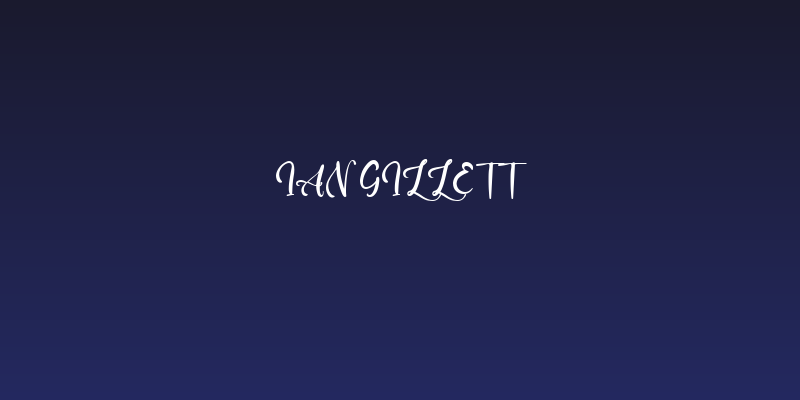 Ian Gillett Social Header