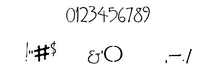 Ian Jude Font OTHER CHARS