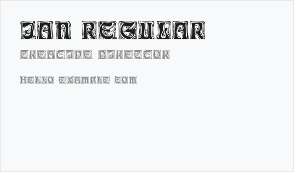 Ian Regular Business Card