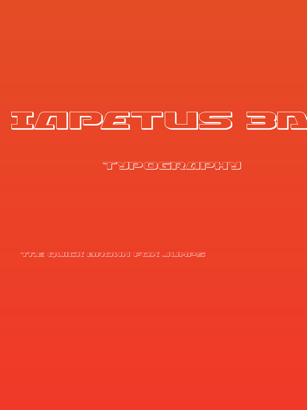 Iapetus 3D Regular Poster