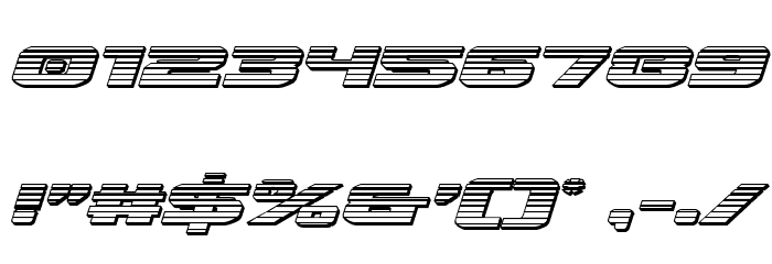 Iapetus Chrome Italic Font OTHER CHARS