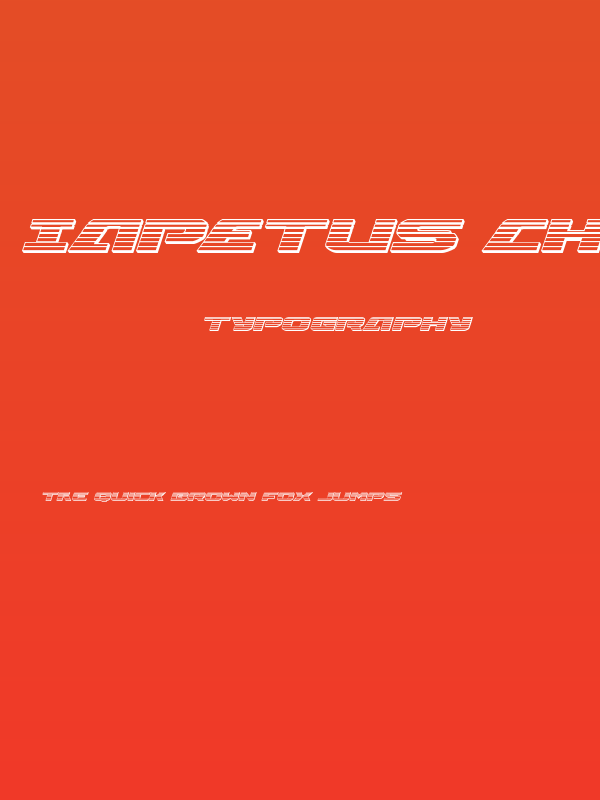 Iapetus Chrome Italic Poster
