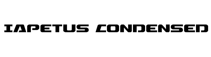 Iapetus Condensed  Frei Schriftart Herunterladen