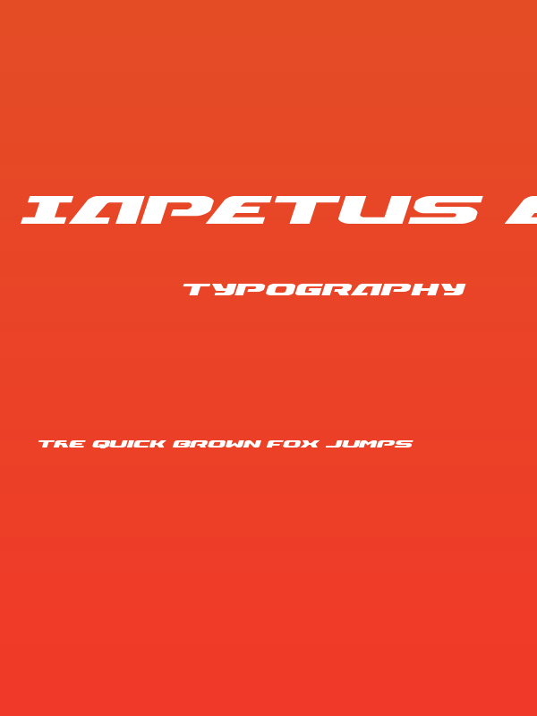 Iapetus Expanded Italic Poster