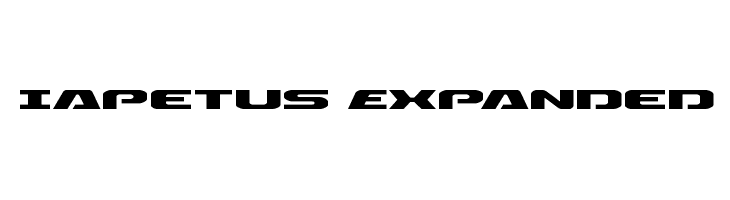 Iapetus Expanded फ़ॉन्ट