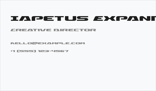 Iapetus Expanded Business Card