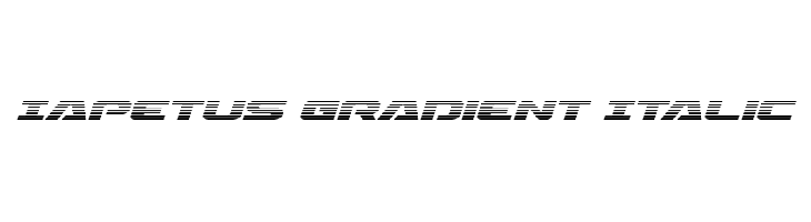 Iapetus Gradient Italic Font