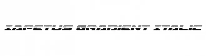 Iapetus Gradient Italic 